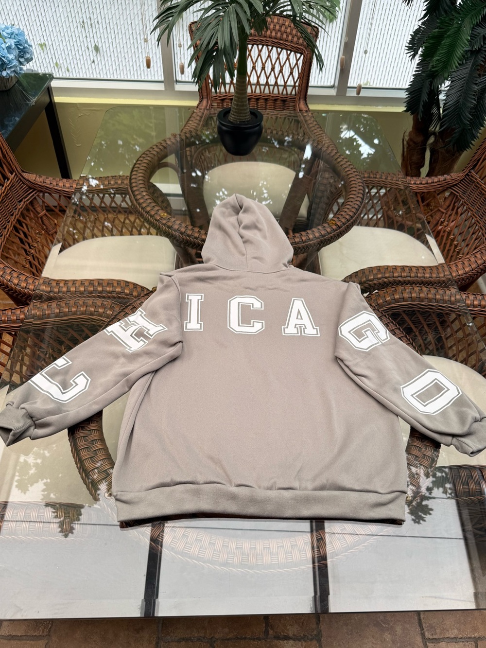 Chicago Hooded Sweatshirt - Taupe